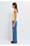 Halter Neck Yellow Tank Top Fitted / Body-Fitting Cut 1613912-70027 - 4