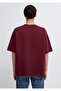 Printed Claret Red T-Shirt Oversize / Wide Cut 0613652-70426 - 5