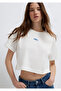 Miav Printed Ecru T-Shirt Crop / Short Cut 1614091-70057 - 2