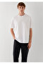 Printed White T-Shirt Loose Fit / Comfortable Loose Cut 0613674-620 - 2