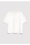 Cat print ecru t-shirt loose fit / comfortable cut 7610468-70057 - 5