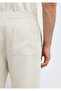 Beige Linen Trousers 0010577-70134 - 7