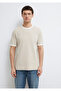 Piped Detail Beige T-Shirt Regular Fit / Normal Cut 0613223-70144 - 4