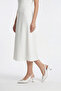 Women's White Pointed Toe Goblet Heel Bow Open Back Shoes - 3