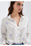 Deniz Kabuk Printed Ecru Shirt Loose Fit / Comfortable Cut 122514-91497 - 2