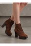 Celeste Mina Women's Heeled Boots 00122510 Brown Suede - 2