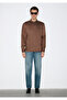 Textured Brown Shirt Regular Fit / Normal Cut 0211877-91414 - 3