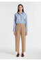 Beige Pleated Trousers 1011147-70215 - 3