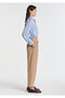 Beige Pleated Trousers 1011147-70215 - 6
