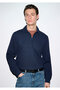Flexible Navy Blue Travel Polo Sweatshirt 0S10561-70497