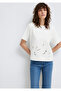 Lace Detailed Ecru T-Shirt Regular Fit / Normal Cut 1613759-70057