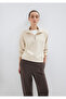 Semi-Zipper Ecru (TENCEL™ ™ ) Modal Blended Sweatshirt 1S10488-70005 - 3