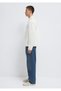 Pocket Detail Ecru Thin Jacket O Oversized / Wide Cut 0211861-70057 - 6