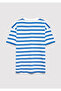 Printed Striped T-Shirt Loose Fit / Loose Comfortable Cut 6610251-91364 - 4