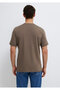 Logo Printed Brown Men's T-Shirt M0612732-83866 - 5