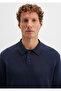Navy Blue Knitwear Polo 0710352-70490 - 5