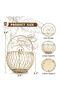Large Capacity Coffee Pod Holder,Golden Animal Design Coffee Capsule Storage Basket,3-Point Stable Base Coffee Bar Organizer - 4