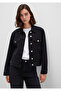 Men's Black M1110505-89163 Denim Jacket