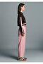Striped Detailed Brown Sweater Crop / Short Cut 1710876-70251 - 5