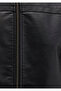 Men's Black M0110635-71379 Leather Jacket - 7