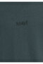 Logo Printed Green Basic T-Shirt Loose Fit / Comfortable Cut 0613093-71598 - 8