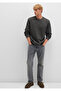 Crew Neck Anthracite Sweatshirt 0S10421-70090 - 3