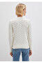 Silk Blend Crew Neck Ecru Sweater Slim Fit / Slim Fit 1710721-70057 - 5