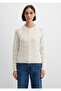 Wool Blended Ecru Cardigan Slim Fit / Slim Fit 1710812-70057 - 4