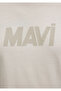 Logo Printed Beige T-Shirt Regular Fit / Regular Cut 0612896-70134 - 7