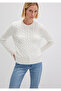 Silk Blend Crew Neck Ecru Sweater Slim Fit / Slim Fit 1710721-70057 - 2