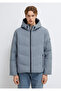 Water Repellent K Hooded Gray Inflatable Jacket 0110651-85550 - 3