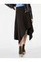 Asymmetrical A-Line Regular Waist Midi Plaid Skirt - 4