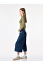 Drawstring Drop Window Detail Mandarin Qipao Collar Long Sleeve Floral Tulle T-Shirt - 3