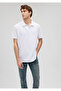 Loose Cut White Polo T-Shirt -0611904-620 - 2