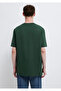 Crew Neck Green Basic T-Shirt Loose Fit / Loose Relaxed Fit066248-81570 - 5