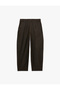 Pocketed Loose Fit Striped Barrel Pants - 4