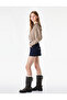 Floral Embroidered Buttoned Long Sleeve Ruffled Peter Pan Collar Striped Shirt - 3