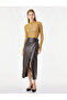Slim Fit Long Sleeve High Neck Transparent Lace T-Shirt