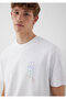 Logo Back Printed White T-Shirt Loose Fit / Loose Relaxed Cut 0612350 -620 - 2