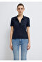 Mini Printed Navy Blue Polo T-Shirt Fitted / Fitted Cut 1612691 -82318 - 3