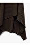 Asymmetrical A-Line Regular Waist Midi Plaid Skirt - 7