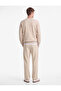 Cotton Pocketed Three-Thread Comfortable Fit Wide Leg Sports Sweatpants - 3