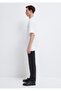 Printed Logo White Basic T-Shirt Loose Fit / Relaxed Fit 0612216-620 - 5