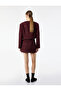 Wool Blend A-Line Tweed Mini Skirt - 3