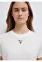 White T-Shirt with Logo Print, Regular Fit / Standard Cut 1601185-33389 - 8