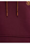 Logo Embroidered Hooded Claret Red Sweatshirt 065809-70426 - 8