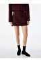 Wool Blend A-Line Tweed Mini Skirt - 4