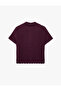 Regular Fit Short Sleeve Crew Neck Buttoned Motif Knitwear Cardigan - 6
