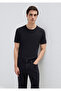 Black Rib DetailedFittedT-shirt - 063747 -900 - 2