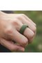 9 4Pcs Silicone Rings for Men, 8mm Wide Rubber Wedding Bands, Soft Flexible Hypoallergenic Rings, US - 5